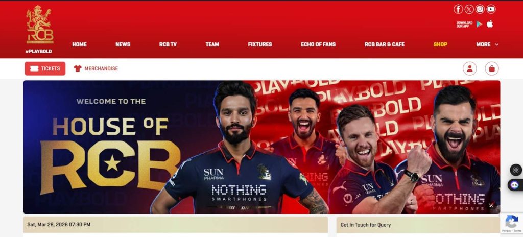 Book M Chinnaswamy Stadium IPL 2026 Tickets