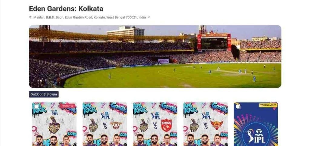 Eden Gardens IPL 2026 Tickets