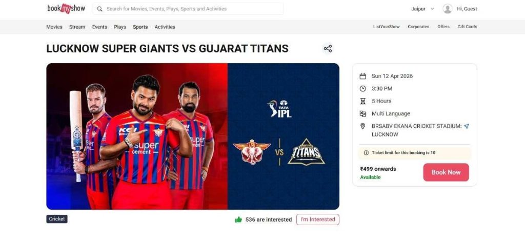 LSG Match Page